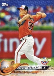 2018 Topps Opening Day Base Set Jeremy Hellickson #180 card