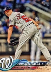 2018 Topps Update Base Set Jeremy Hellickson #US92 card