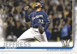 2019 Topps Base Set Jeremy Jeffress #362 card