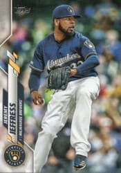 2020 Topps Base Set Jeremy Jeffress #191 card