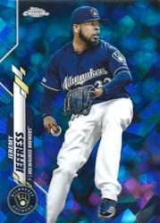 2020 Topps Chrome Sapphire Edition Base Set Jeremy Jeffress #191 card