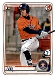 2020 Bowman 1st Edition Base Set Jeremy Pena #BFE-61 card