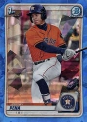 2020 Bowman Sapphire Edition Base Set Jeremy Pena #BCP-61 card