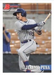 2021 Bowman Heritage Base Set Jeremy Pena #159 card
