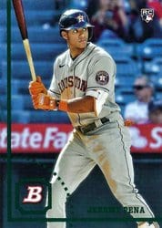 2022 Bowman Heritage Base Set Jeremy Pena #95 card