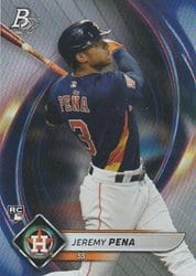 2022 Bowman Platinum Base Set Jeremy Pena #98 card