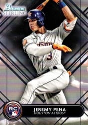 2022 Bowman Sterling Base Set Jeremy Pena #BSR-17 card