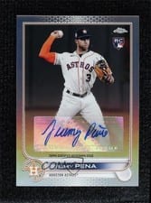 2022 Topps Chrome Update Autograph Jeremy Pena #AC-JP card