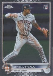 2022 Topps Chrome Update Base Set Jeremy Pena #USC136 card