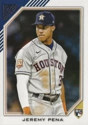 2022 Topps Gallery Base Set Jeremy Pena #2 card