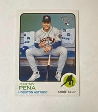 2022 Topps Heritage Jeremy Pena Throwback Uniform #629 card