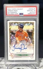 2022 Topps Holiday Autographs Jeremy Pena #WHA-JP card