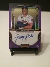 2022 Topps Triple Threads Rookie Autographs Jeremy Pena #RA-JPE card