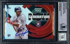 2022 Topps Update Generation Now Autographs Jeremy Peña #GN-69 card