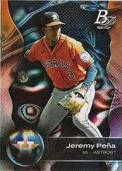 2023 Bowman Platinum Base Set Jeremy Peña #23 card