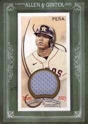 2023 Topps Allen & Ginter Framed Mini Relics Jeremy Peña #MFR-JP card