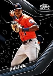 2023 Topps Chrome Black Base Set Jeremy Peña #23 card