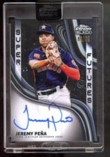 2023 Topps Chrome Black Super Futures Autographs Jeremy Peña #SFA-JP card