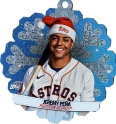 2023 Topps Holiday Oversized Die-Cut MLB Ornaments Jeremy Peña #MLBDC-8 card
