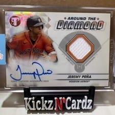 2023 Topps Pristine Around the Diamond Autograph Relics Jeremy Peña #ADR-JP card