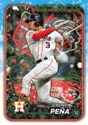 2024 Topps Holiday Base Set Jeremy Peña #H192 card