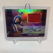 2021 Panini Illusions Immortalized Jersey Autographs Jeremy Shockey #IJ-JS card