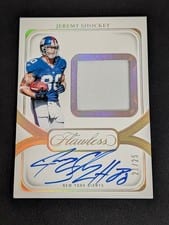 2024 Panini Flawless Distinguished Patch Autographs Jeremy Shockey #25 card