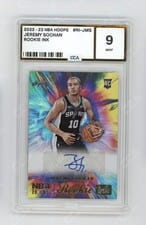 2022-23 Hoops Rookie Ink Jeremy Sochan #RI-JMS card