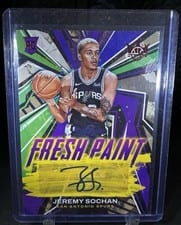 2022-23 Panini Court Kings Fresh Paint Jeremy Sochan #FP-JSS card