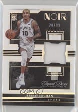2022-23 Panini Noir Elegant Décor Rookie Jerseys Jeremy Sochan #EDR-JSC