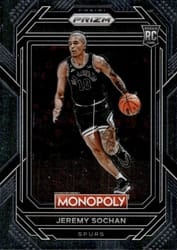 2022-23 Panini Prizm Monopoly Base Set Jeremy Sochan #80 card