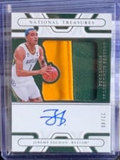 2022 Panini National Treasures Collegiate Jeremy Sochan #38 card