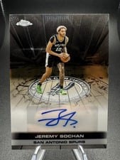 2023-24 Topps Chrome Certified Autographs Jeremy Sochan #CA-JES card