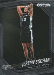2024-25 Panini Prizm Black Base Set Jeremy Sochan #62 card