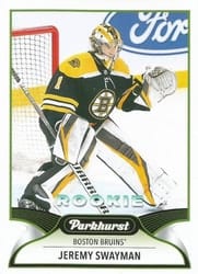 2021-22 Parkhurst Base Set Jeremy Swayman #325 card