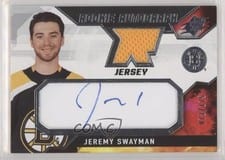 2021-22 SPx Rookie Autograph Jersey Jeremy Swayman #JS card