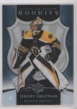 2021-22 Upper Deck Artifacts 2005-06 Clear Cut Retro Rookies Jeremy Swayman #CC05-20 card