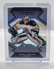 2021-22 Upper Deck Black Diamond Diamond Gallery Jeremy Swayman #DG-JS card