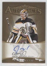 Jeremy Swayman 2022-23 Upper Deck Artifacts 2005-06 Retro - Autograph Facts card