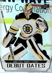 2022-23 Upper Deck Debut Dates Jeremy Swayman #DD-11 card