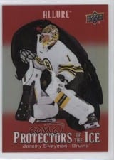 2024-25 Upper Deck Allure Protectors of the Ice Jeremy Swayman #PI-4 card