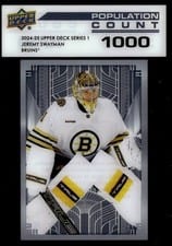 2024-25 Upper Deck Population Count Jeremy Swayman #PC-12 card