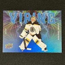 2025 Upper Deck Series 2 Vibing Jeremy Swayman #VB-6 card