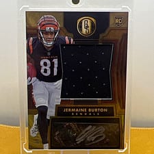2024 Panini Gold Standard Rookie Jersey Autographs Jumbo Jermaine Burton #259 card
