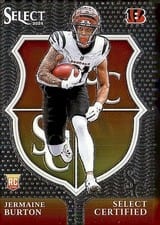 2024 Panini Select Select Certified Rookies Jermaine Burton #19 card
