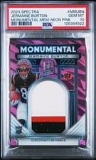 2024 Panini Spectra Monumental Memorabilia Jermaine Burton #MM-JBN card