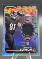 2024 Topps Chrome Topps Chrome Rookie Relics Jermaine Burton #CRR-JBU card