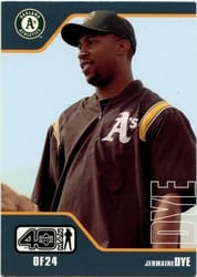 2002 Upper Deck 40-Man Base Set Jermaine Dye #36 card