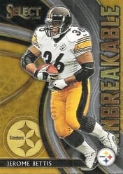2020 Panini Select Unbreakable Jerome Bettis #U12 card