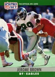 1990 Pro Set Base Set Jerome Brown #244 card